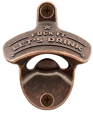 HAIICEN Wall Mounted Bottle Opener, Copper Soda Cap Opener Post Mount for Bar Kitchen Carbinet (1 PCS)