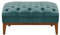 VIENNA INTERNATIONAL FURNITURE Modell: Chesterfield MODERN Art „W“ HOCKER Sofa IN SAMTSTOFF „ Velours “ Premium