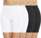 Memoryee 4 Pack Radlerhose Damen Boxershorts Unter Kleid Rock Anti Scheuern Unterhosen Kurze Leggings Panties für Unterwäsche und Yoga/Black/Black/White/White-4Pack/S