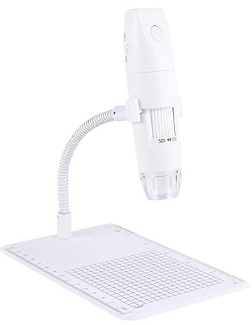 Veemoon 1000temps USB Microscope Portable pour Téléphone pour Exploration Inspection De Bijoux Et Détection De Peau Pratique Et Blanc