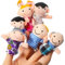 KRUZZEL Fingerpuppen-Set Familie Kinderparty Rollenspiele Puppentheater Geschenk für Kinder Baby 22391
