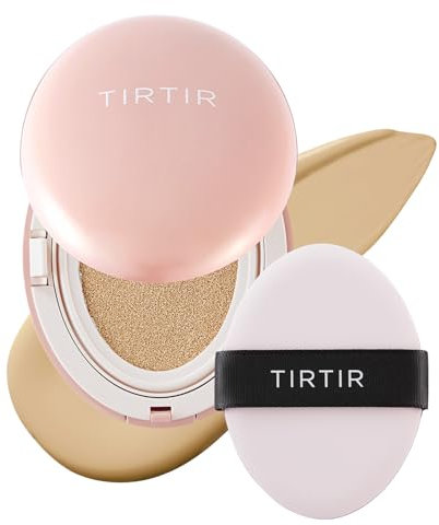 TIRTIR Mask Fit All Cover Pink Cushion Foundation (24 W, zartes Beige, volle Größe, 0,63 Fl Oz)