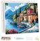 MEIYUDA Peinture par Numero Adulte avec Cadre Vue Mer, DIY Kit Peinture Peinture par Numero, Pinceaux Peinture de Dessin de Pigment Acrylique, Loisirs Créatifs Adultes Decoration Maison Cadeau 40x30cm