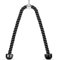 Brother Yixiu Double Length Tricep Pull Down Rope - 55 Inches Attachment for Cable Machine - Heavy Duty Long Tricep Pull Down Rope - 4 Feet 7 Inch