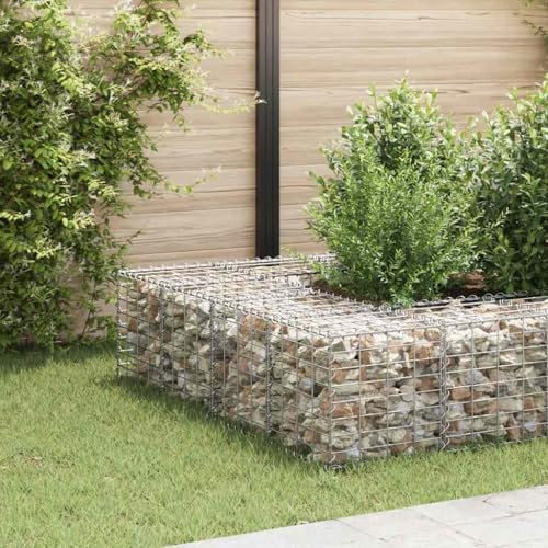 BOWEKAM Home & Garden-Cube Gabion Hochbeet Stahldraht 40x40x40 cm Möbelwahl