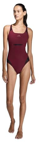 adidas Damen Lanelux Y-Back Mesh Swimsuit Swimwear, Shadow red, 38