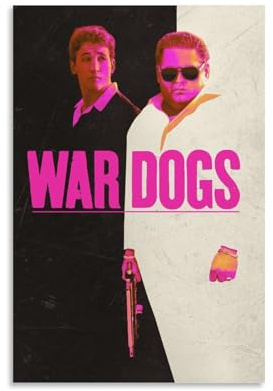 Filmposter War Film Dogs Black Comedy Crime, Retro-Filmposter, Wandkunst, Leinwand, ästhetisches Cover, Poster, Vintage-Musik und Filme, dekoratives Gemälde für Wohnzimmer, Schlafzimmer, 30 x 45 cm