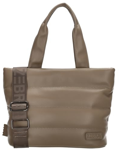 ZEBRA trends - Handtasche Damen Klein Schwarz - Umhängetasche Crossbody mit verstellbarem & abnehmbarem Schultergurt - Trennfach, Reißverschlussfach, Handyfach - Leicht - Taupe