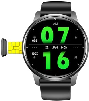 Generico Smartwatch 4G con Fotocamera HD da 5MP e Android 8.1, WiFi BT NFC Multifunzione, Eccellente Idea Regalo