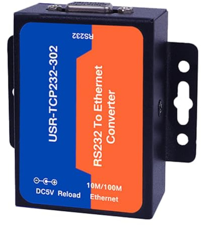 Ujjdwiurgh Ethernet Servermodul -TCP232-302 RS232 zu Ethernet IP Servermodul Ethernet Konverter Unterstützung DHCP/DNS
