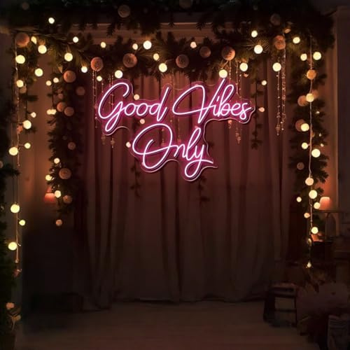 Custom LED Neon Sign, Good Vibes Only, Home Decor, Bar Signs