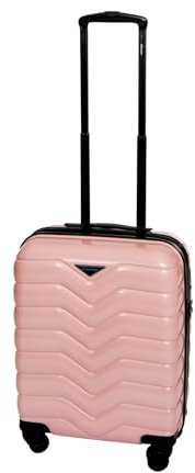 Bowatex Handgepäck Hartschalenkoffer Trolley V Pastel Pink Koffer 55 cm Cavalet