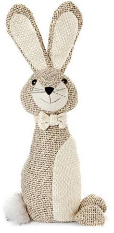 HEITMANN DECO Türstopper Hase – rutschfester Stoff-Türstopper mit Granulat-Füllung – ideal für Kinderzimmer, Flur, Wohnzimmer – Deko für Tierfreunde - ca. 18 cm / 1.150g