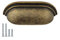French Furniture Fittings Set of 6 Long Pull Cup Handles for Kitchen Drawers & Cabinets – Antique Brass, Pewter, Chrome or Brushed Brass – Elegant, Durable, Easy to Install – 64mm Between Fixings