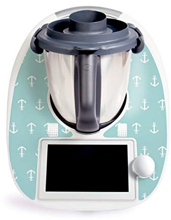 WANDKINGS Aufkleber Sticker für Thermomix TM6, Anker Mint