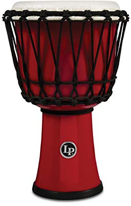 Latin Percussion Djembe World 7, corde accordée, Circle Rouge, LP1607RD