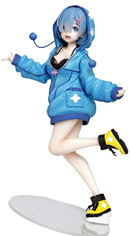 taito Re:. zero Rem Fluffy Parker ver Precious Figure Figurine 23cm cute kawaii