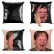 LifeUp Pailletten Kissenbezüge Dekorative Kissen für Couch Dwight Schrute The Office Throw Kissenbezug Magic Reversible Farbwechsel Pailletten Kissenbezug Dekorative Kissenbezug (Schwarz)