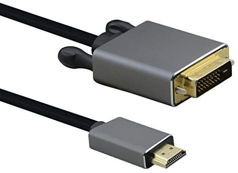 Helos Câble de raccordement HDMI mâle/DVI Premium 4K Noir 3 m
