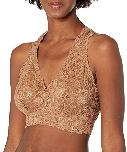 Cosabella Women's Say Never Curvy Racie Racerback Bralette Plunge Bra, Quattro, XL