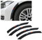 HIBEYO Allungamento passaruota per auto, protezione universale per auto, protezione anti-collisione, protezione per parafango, protezione da 4 pezzi, colore nero