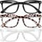 CCVOO 3 pack Lesebrille für damen und herren mit blaulichtfilter - Augenoptik Brille Lesehilfe für Damen Herren
