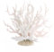 Hapihom Piante artificiali per acquario, simulazione ornamento in silicone artificiale corallo albero mare acquario acquario acquario decorazione paesaggistica bianco
