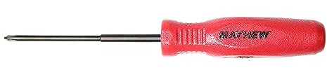 Mayhew Tools 31352 Micro Phillips Schraubendreher, rot, Nr. 00 x 2-1/2 Zoll
