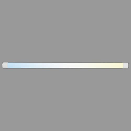 Telefunken - Led Unterbauleuchte 120 Cm, Küche, Led Leiste Küchenschrank, Werkstattlampe, Lichtfarbe Einstellbar In 2 Stufen Via Lichtschalter, 33 W, 3650 Lm, Weiß