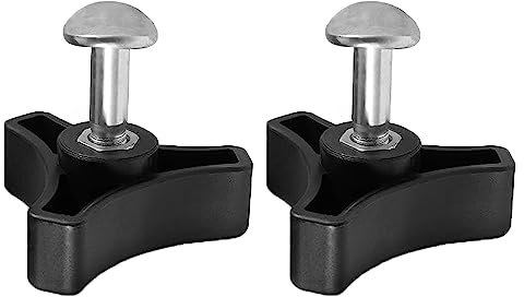 BNFGD 2Pcs Lawnmower Wing Nut Screw Bolt,Lawn Mower Handle Parts,Mower and Outdoor Power Tools Replacement Parts for Most Lawnmower Handle Parts Machine Power Equipment Part Garden Tools.