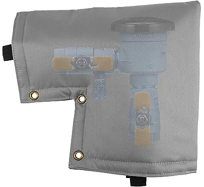 Backflow Preventer Cover,Pipe Insulation Cover,Well Head Pump Cover,Sprinkler Valve Cover for Outside Winter,Water Well Pump Covers.Protects from Severe Snow and Intense Sun (Gray 13X12in)