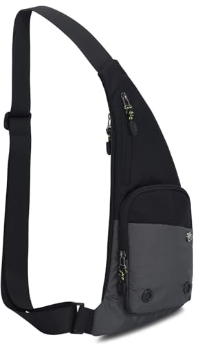 Tealots Schlanke Sling Bag Crossbody Persönliche Tasche Tasche Casual Umhängetasche Leichter Rucksack Brusttasche für Reisen Wandern