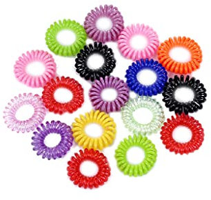 100 STÜCKE Frauen Haarbänder Traceless Haarring Spirale Haargummis Telefonkabel Form Geeignet für alle HaartypenLanglebig und praktisch