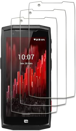 [3 Pièces] Verre Trempé pour Crosscall Core M5 Protection écran, Ultra Résistant Film Protection écran, Ultra HD, 9H Dureté, Sans Bulles, Anti-Rayures, Facile à Installer