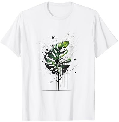 Watercolor Monstera Leaf - by variegated.mind T-Shirt