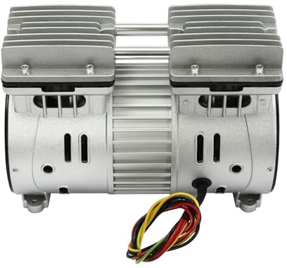 kangten Pompe à vide de laboratoire sans huile et silencieuse - Sans huile - Tête de compresseur d'air sans huile - 8 bars - Pour air comprimé silencieux (550 W)