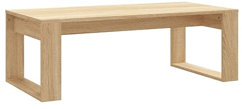 Homgoday Couchtisch, Wohnzimmertisch, Couchtisch, Couchtisch, Couchtisch, Couchtisch, Couchtisch, Wohnzimmertisch, Technisches Holz, Eiche Sonoma, 102 x 50 x 35 cm