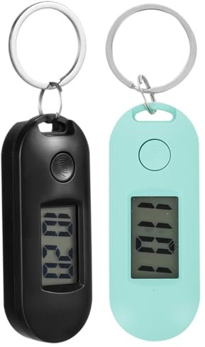 COLLBATH 2pièces Montre De Poche Numérique Étudiante Montre Électronique Silencieuse pour Examens Et Clés Portable Et Pratique Noir Vert