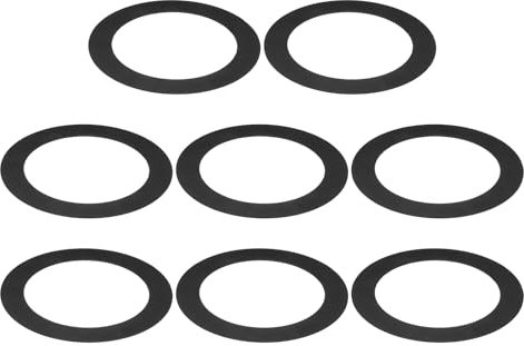 PATIKIL Goof Rings Inner Diameter 2.99, Outer Diameter 4.72, 8 Pcs Metal Goof Rings Cover Recessed Light Trim for Ceiling Wall Fixtures Can Lighting Down Light LED, Matte Finish Black