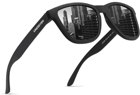 KINGSEVEN Klassische polarisierte Sonnenbrille für Frauen Männer Autofahren Angeln Sonnenbrille UV-Schutz LC759 (Limited gray)