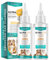 Detergente Auricolare Cani e Gatti,50MLx2 Cura delle orecchie dei cani Gocce per Acari dell Orecchio,Gocce D'acari,Dog Ear Cleaner,Stop Prurito Rimuovere Earwax,Pulisce,Deodora,Elimina Gli Odori