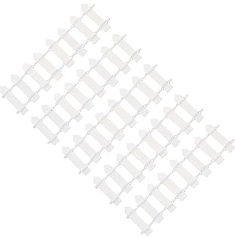 Gogogmee 10 Stücke Miniatur Garten Zaun Harz Ornament Set Decor Für Blumentopf Und Miniatur Bauernhof