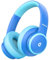iClever BTH26 Active Noise Cancelling Headphones for Kids, 60H Play Time, Type-C Fast Charging, 80dBA Safe Volume, Bluetooth5.4 Kids Headphones Wireless Aux Cord for Airplane Travel (Blue)