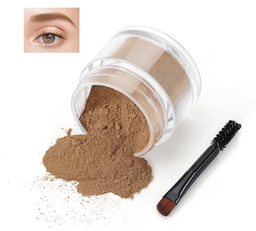 Boobeen Augenbrauenpuder-Kit, Augenbrauenpuder mit Augenbrauenpinsel, Augenbrauenpuder-Makeup-Kit zum Formen, Definieren und Füllen der Augenbrauen