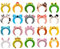 XIAOXIAOYU Bandeaux d'animaux, bandeau de ballons pour animaux, bandeau de fête, serre-tête de ballon, jouets gonflables - Chapeaux gonflables mignons, cadeaux de fête, animaux qui portent la tête