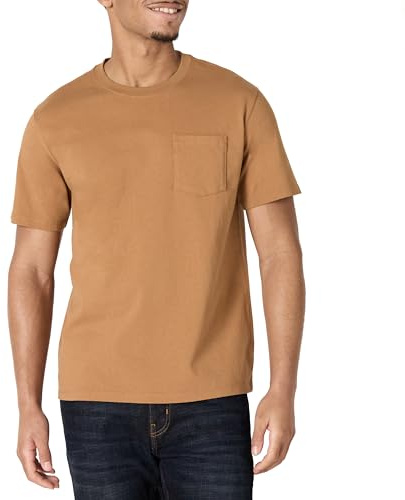 Amazon Essentials Men's Relaxed-Fit Heavyweight Cotton T-Shirt, Loose Fit
