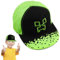 Cartoon Design Baseballmütze, Verstellbare Baseballmütze Sonnenmütze, Outdoor Sports Casual Baseballmütze, Creeper Baseball Cap Kinder, Schwarz und Pixelig Grün Grid Sonnenhut Basecap Kappe (D)