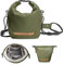 K&F Concept Kameratasche, Modische Umhängetasche, Tragbare Leichte Camera Bag, Geeignet für Kleine Liner Bag mit Spiegellose Kamera (Grün)