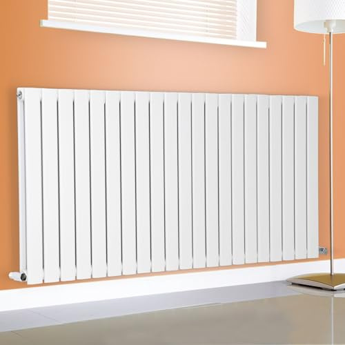 Designer Flat Panel Radiator Horizontal Vertical Modern Central Heating Rads (Double - 400 x 1748mm, White)