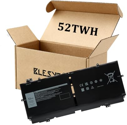 BLESYS 52TWH Akku für Dell XPS 13 9310 2 in 1 Ersatzakku 51Wh